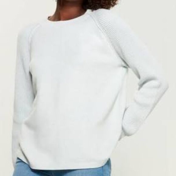 Vince Cotton textured raglan sleeve sweater - Picture 1 of 9